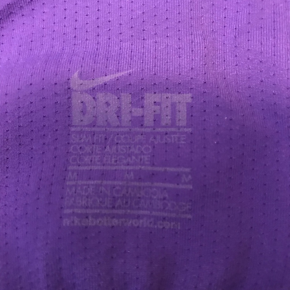 Nike Purple and Lilac Striped Tank. - Picture 5 of 5